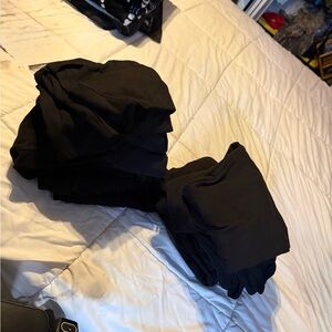 Black legging lot (6 pairs)
